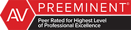 AV Preeminent peer rated for highest level of professional excellence